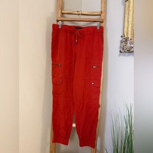 Banana Republic Orange Rust Clay TENCEL Cargo Jogger Small